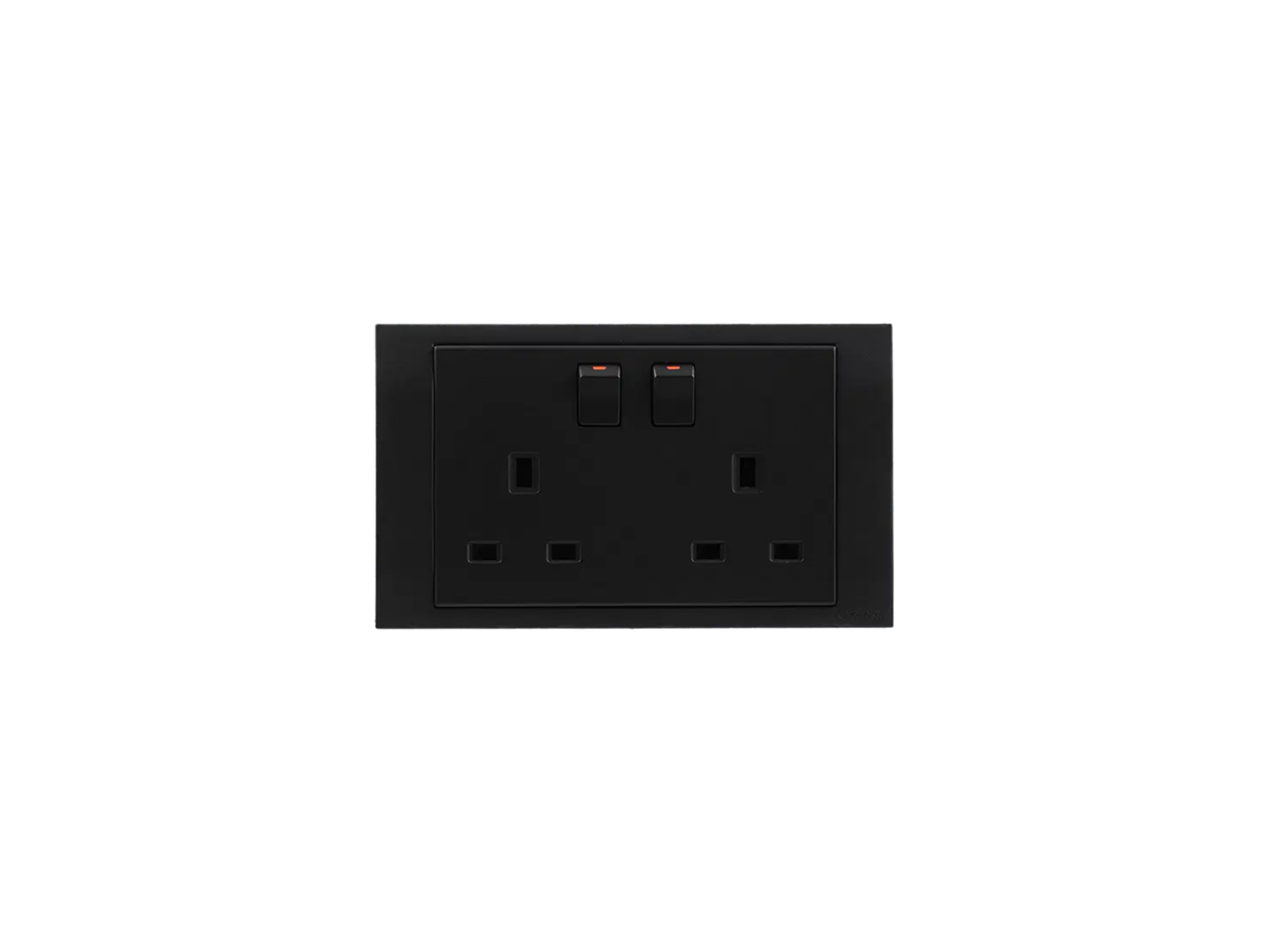AKOYA 13A TWIN SOCKET - BLACK